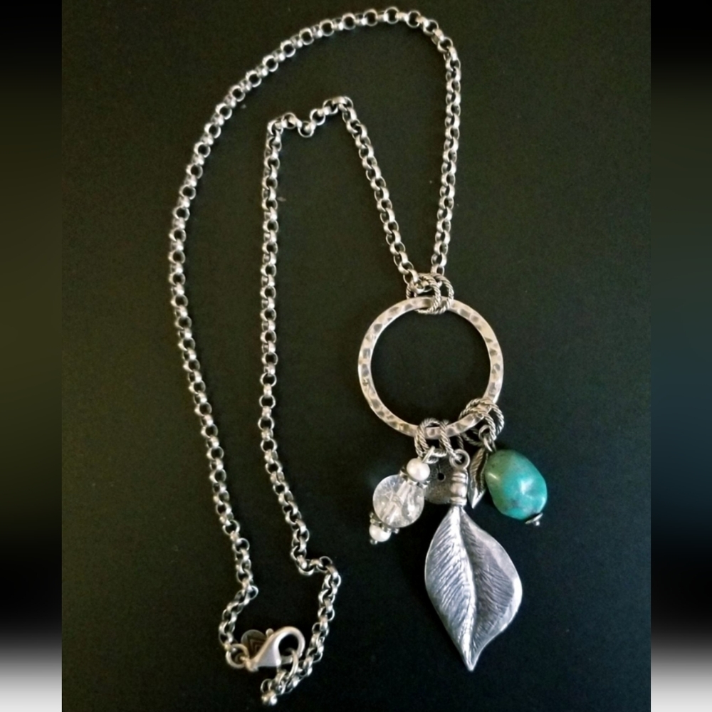 RARE Silpada Sterling Silver & Turquoise Necklace